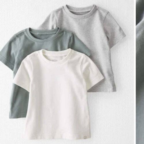 Baby 3-Pack Organic Cotton T-Shirts
 - Little Planet | Carter's