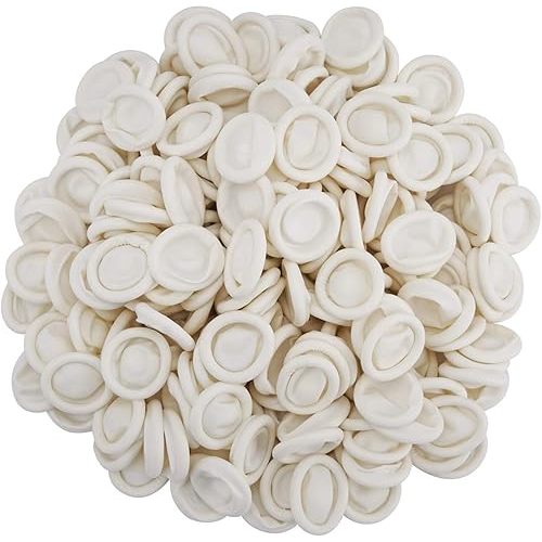 Cuttte (Approx. 330 PCS Latex Finger Cots, Medium Finger Gloves Protectors Disposable, Thumb Covers Protector for Fingertips