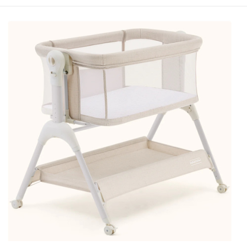 HARPPA Cuddly Sway | 3-in-1 Rocking Baby Bassinet & Bedside Sleeper with Anti-Reflux Mattress for Newborns | Attaches to Bed, Adjustable Height, Tool-Free Setup, Portable Wheels, CPSC Certified, Gentle Rocking Motion | Ideal for Infants, Safe Co-Sleeping