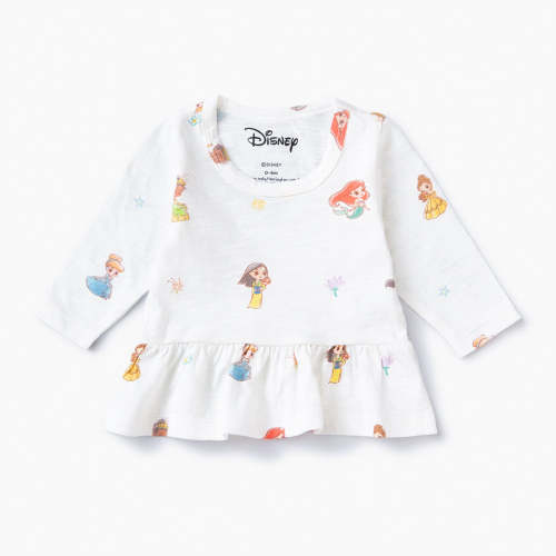 Disney Princess Long Sleeve Peplum Tee - Monica + Andy