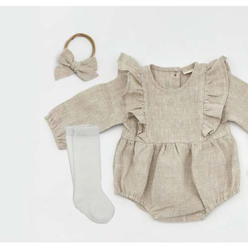 Oat Gabriella Romper Set – Olive and Cradle