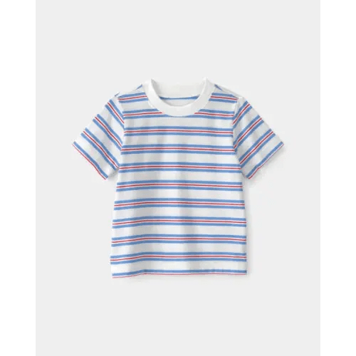 Baby Striped T-Shirt - Red/White/Blue | Carter's