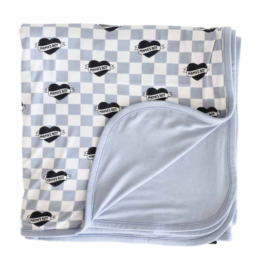 Mama's Boy Double Sided Bamboo Blanket