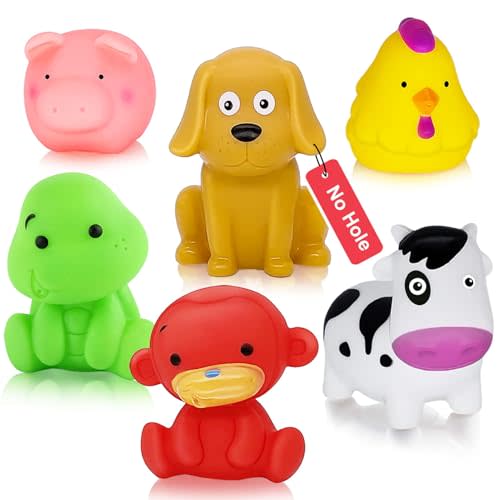 Bathtub Toys for Toddlers 1-3 - Mold Free No Hole Baby Kids Infant Bath Toys 6-12-18-24 Months Water Pool Toys Age 1 2 3 4 5 6 Shower Gifts for Boys Girls 1-6 Year Old Newborn Bathtime Essentials