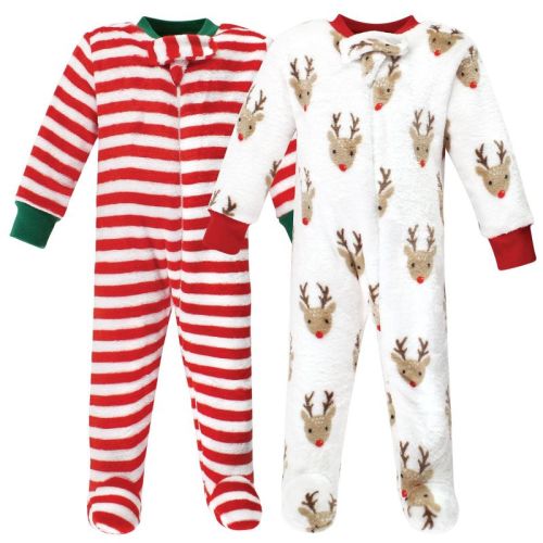 Hudson Baby Plush Sleep and Play, Rudolph, 0-3M