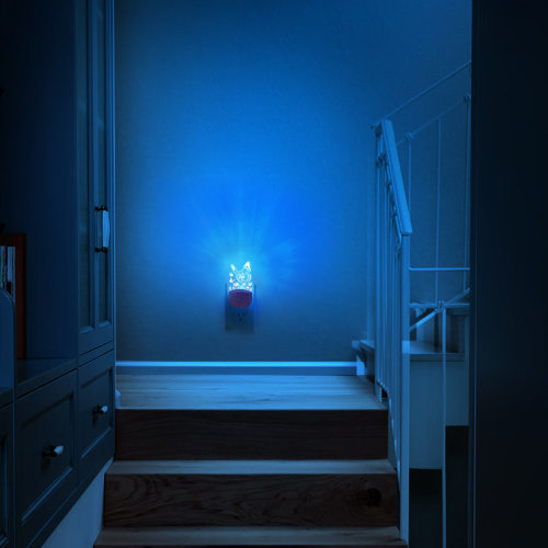 YANSUN Butterfly Acrylic Plug-In RGB Night Light With Gradient Effects | Wayfair