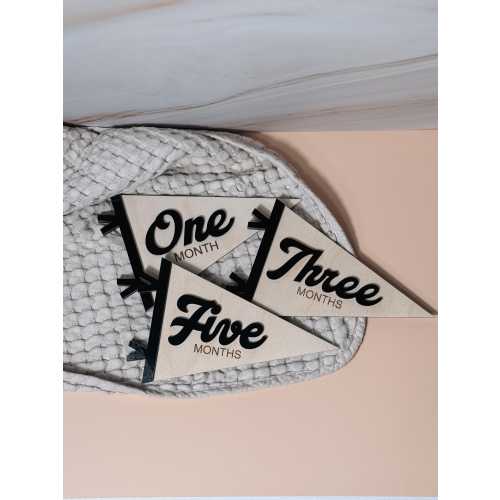 Modern Milestone Pennant Flags