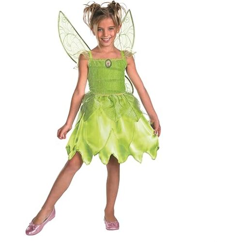 Disguise Tinker Bell Costume, Officially Licensed Tinker Bell and The Fairy Rescue for Girls, Small (4-6x)