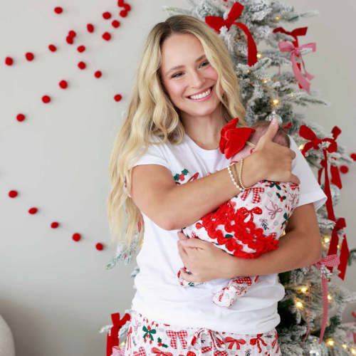 Bow What Fun Ruffle Zipper Footie