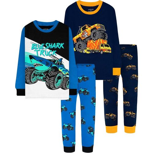 DAUGHTER QUEEN Boys 100% Cotton Long Sleeve Pajamas Size 18Months-12Years