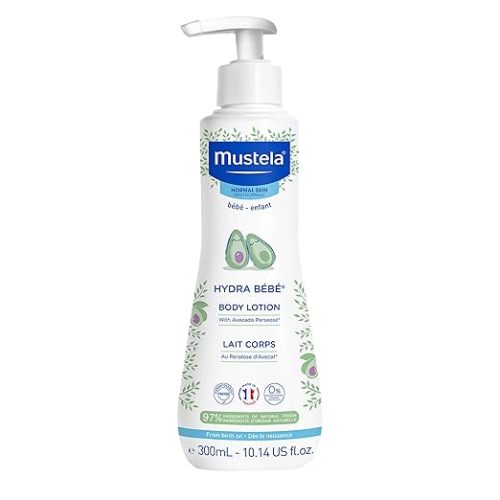 Mustela Hydra Bebe Body Lotion - Daily Moisturizing Baby Lotion with Natural Avocado, Jojoba & Sunflower Oil – Various Sizes
