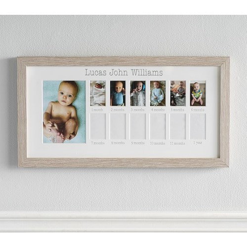 Vintage Wood First Year Frame | Baby Keepsake | Pottery Barn Kids