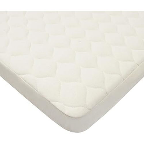American Baby Company Waterproof Pack N Play Playard Mattress Protector, Quilted Fitted Protector Pad Cover Made with Organic Cotton Top Layer, 39" x 27"