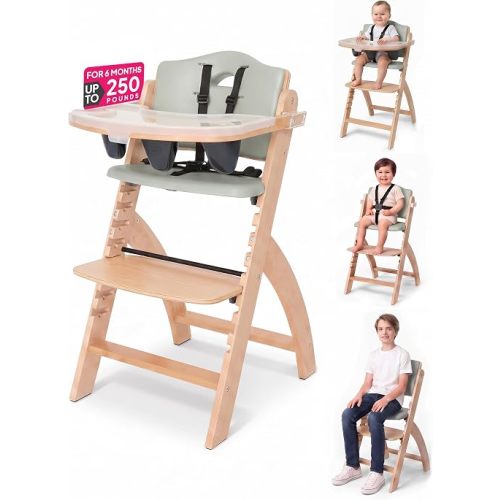 Abiie Beyond Junior Convertible Wooden High Chair with Removable Tray