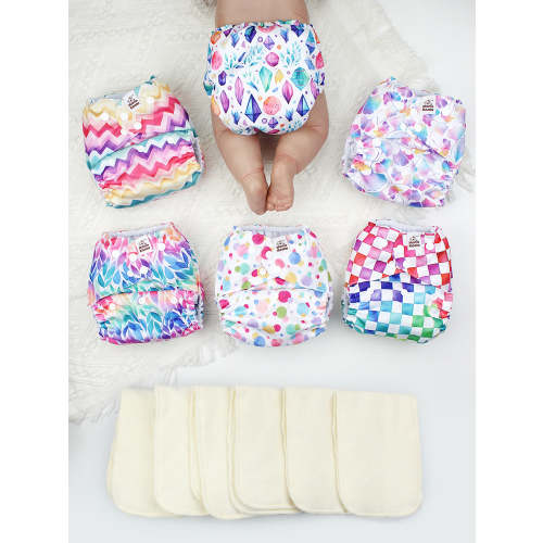 POCKET DIAPER 3.0 WITH INSERTS - 6 PACK(A-Gorgeous Dreams)