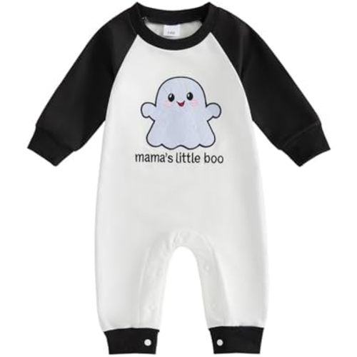 Honganda Newborn Baby Boy Girl Halloween Outfit Pumpkin Ghost Jumpsuit