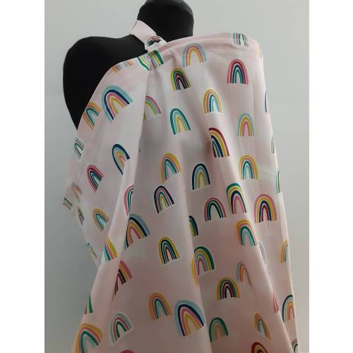 Rainbow Cotton Nursing Cover
