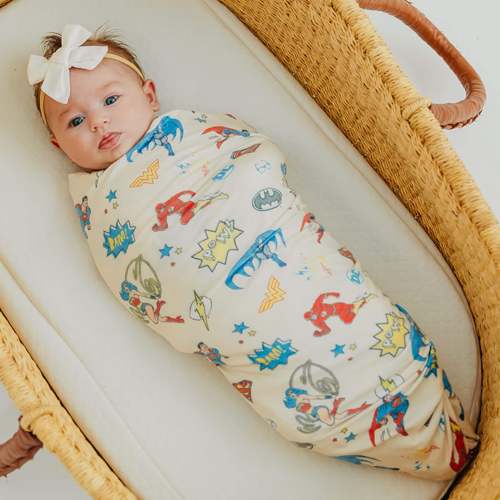 Knit Swaddle Blanket - Justice League