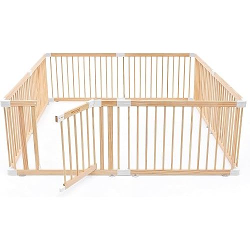HARPPA Grovi Wooden Playpen, Play Yard, Playpen for Babies and Toddlers