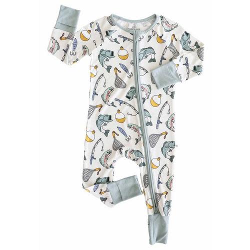 Baby Caden Lane Zip Convertible Pajamas