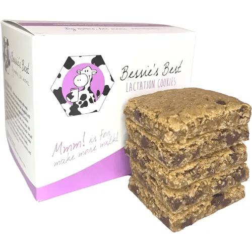 Bessie’s Best Lactation Cookies | Lactation Support | Oatmeal Peanut Butter Chocolate Chip | Increase Milk Supply | Breastmilk Boosting Cookies | Breastfeeding Snacks | 1 Dozen