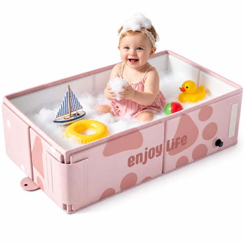 Wonderstone Portable Foldable Baby Bathtub, Includes Water Meter