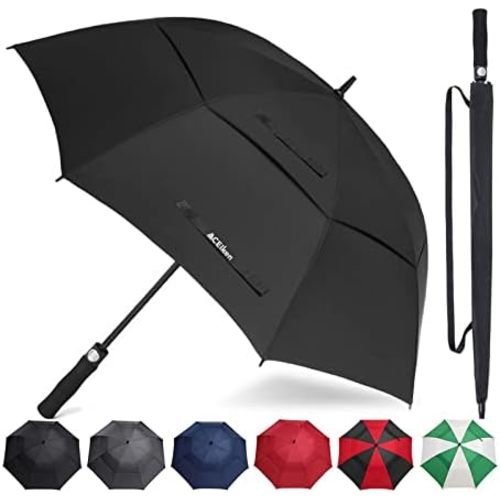 ACEIken Golf Umbrella Windproof Large 62/68/72 Inch Double Canopy for Rain