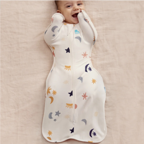 Swaddle Up™ Organic Cotton Buff | Lunar (Newborn Sizing)