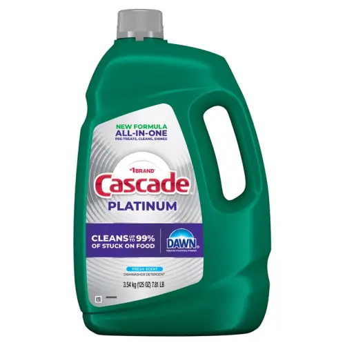 Cascade Platinum Liquid Dishwasher Detergent, Fresh, 125 fl oz | Costco