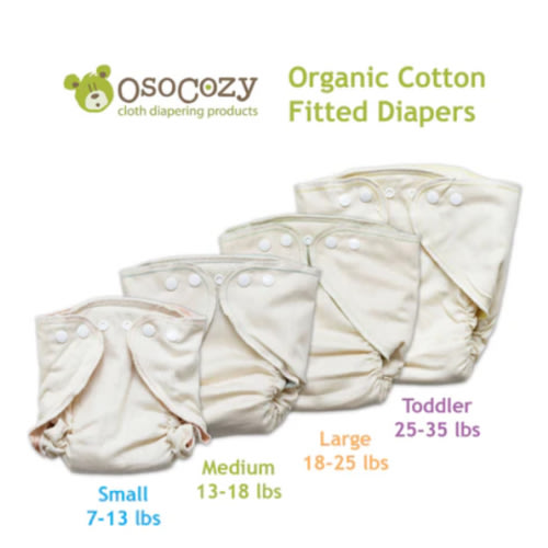 OsoCozy Organic Fitted Cloth Diapers - US Made – Jen's Organic Baby