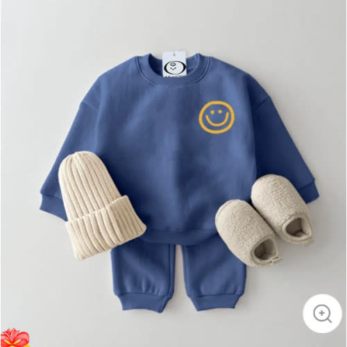 Baby 2-Piece Simple Cute Smile Set