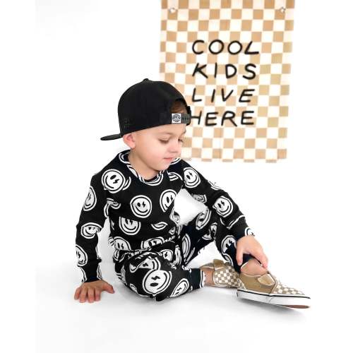 Organic Ribbed Set in Mr. Brightside