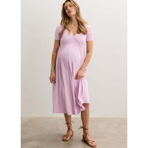 The Softest Rib Side Seam Nursing Maxi Dress