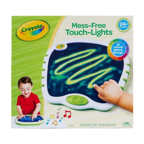 Crayola Mess Free Touch Lights Stage 2: Toddler Doodle Board, Mess-Free Coloring, Creative Activity, Ages 2+