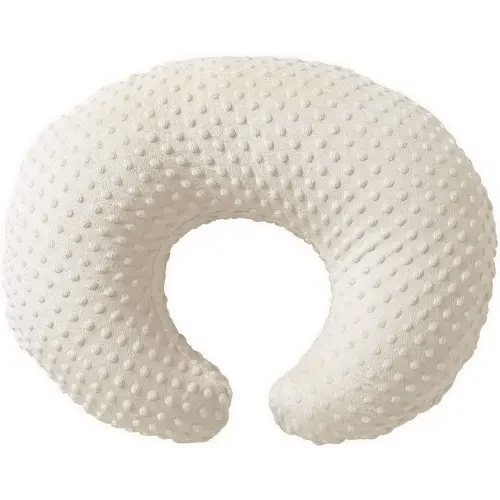 Nursing Pillow for Baby and Mom-Breastfeeding Pillows with Removable Baby Feeding Pillow Cover-Ergonomic Nursing Essentials for Bottle and Breast Feeding,Baby Sitting Support Pillow (Beige)