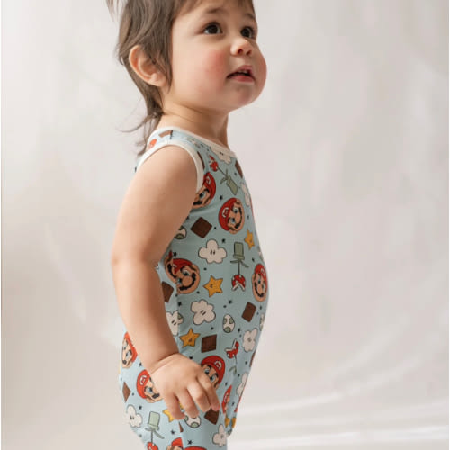 Mario Shorty Tank Romper