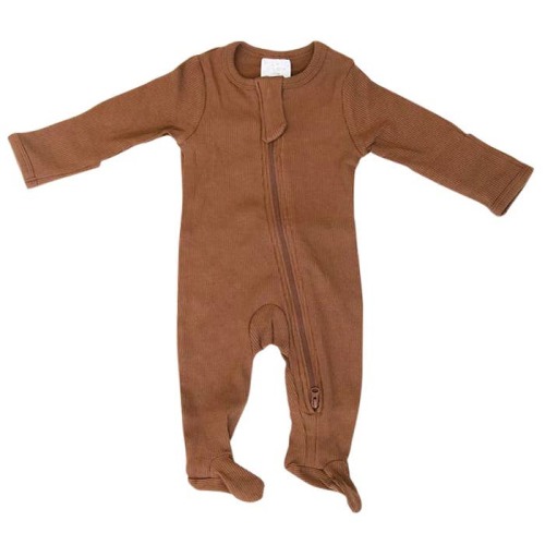 Organic Footed Zipper One-Piece