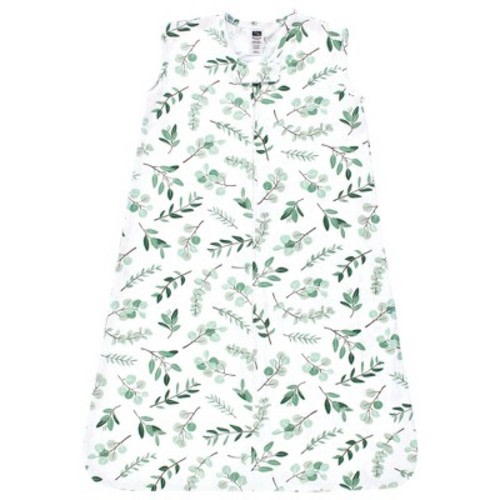 Hudson Baby Cotton Sleeveless Wearable Sleeping Bag, Sack, Blanket, Eucalyptus, 0-6 Months