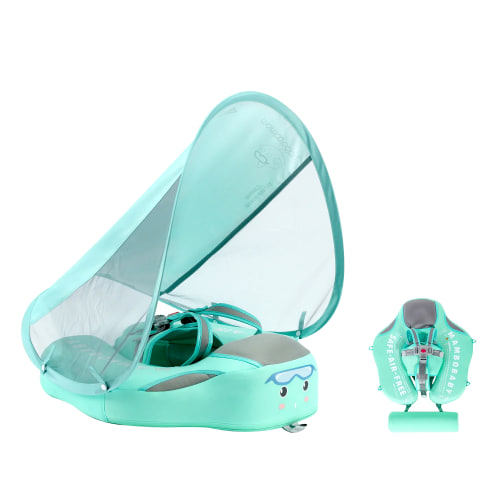 Mambobaby Pool Float Deluxe with Canopy and Tail 3-24 months