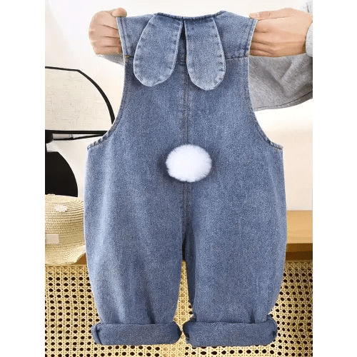 overalls embroidered 3d bunny tails cute stylish boys girls - Temu