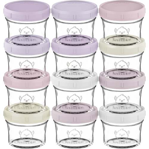 Prep Jars Baby Food Storage Glass Container (Lilac)