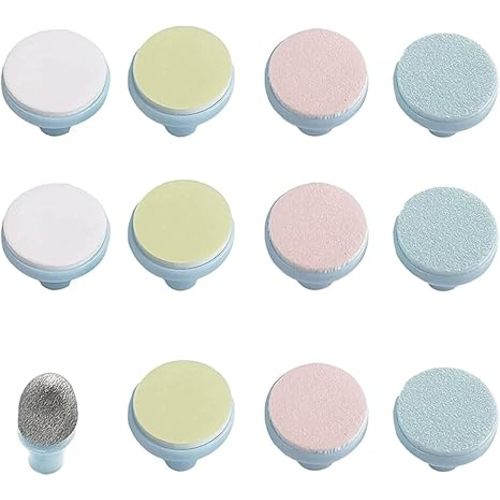 12 Pieces Baby Nail File Pads Nail Trimmer Replacement Pads Electric Baby Nail Grinding Heads for Standard Electric Kid Nail Trimmer Suits to Newborn and Adults