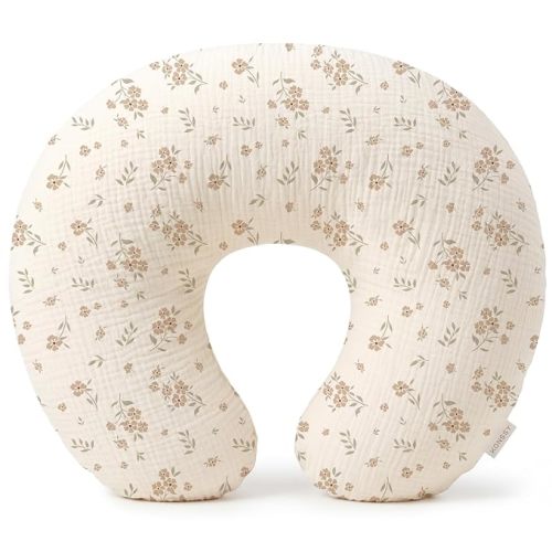 Konssy Muslin Nursing Pillow Covers, Soft Cover for Breastfeeding Pillows