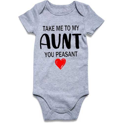 RAISEVERN Baby Boys Girls Clothes Infant Romper Newborn Bodysuits Funny Outfit 0-12 Months