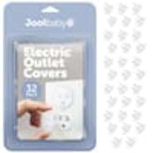 JOOL BABY PRODUCTS Outlet Plug Covers Clear Child Proof Electrical Protector Safety Caps - Jool Baby (32 -Pack) EOC-132