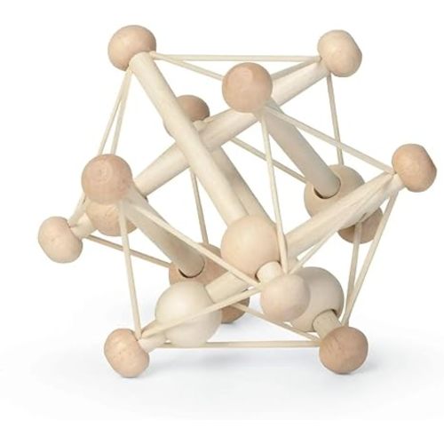 Manhattan Toy Skwish Natural Rattle and Teether Grasping Activity Toy