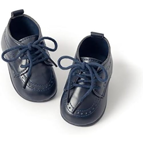 ohsofy Infant Baby Boy Oxford Shoes PU Leather Loafers Rubber and Soft Sole Wedding Dress Shoes Toddler Girl Baby Walking Shoes