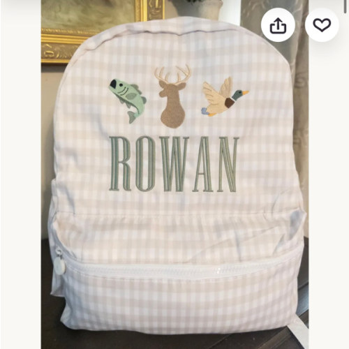 Embroidered Deer Hunting Backpack