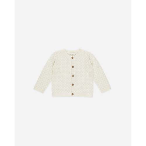 Baby Crochet Cardigan || Ivory