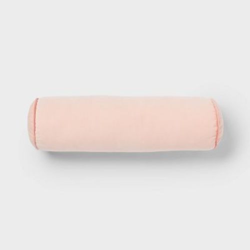 Round Bolster Kids' Pillow Pink - Pillowfort™